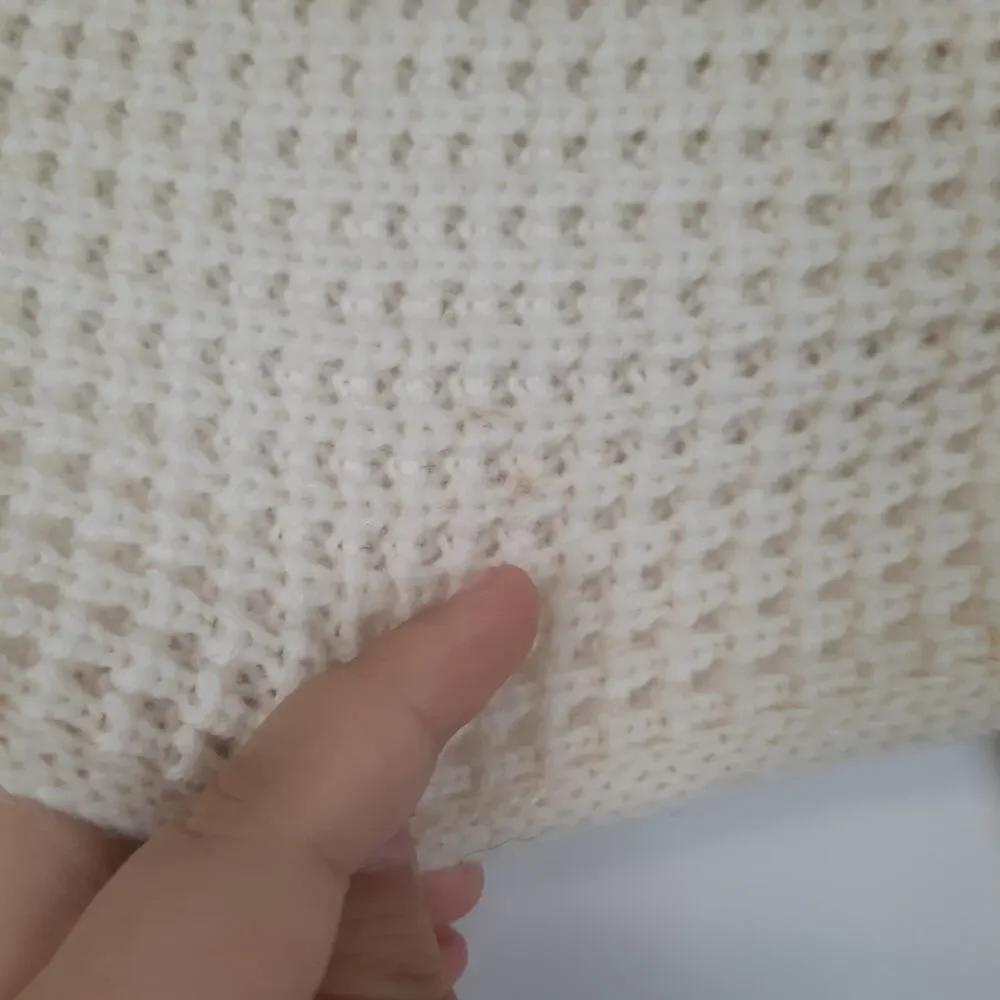 Michael Kors ivory white knit scarf wool blend